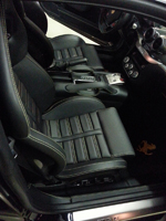 Vehicle with black interior